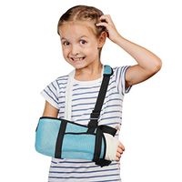 Arm Sling Support for Kids, Medical Grade Quality Child Arm Sling with Adjustable Strap for Broken Shoulder Elbow and Storage Space for Stabilise Arm, Shoulder Immobilizer, Injury Recovery
