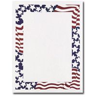 Masterpiece Stars And Stripes Letterhead - 8.5 x 11 - 100 Sheets