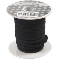 Creativ Macramé Cord, 4 mm, Black, 5 m