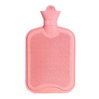1 Liters Medium Rubber Hot Water Bottle, Pink