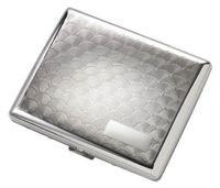 Personalized Double Sided Silver Cigarette Case