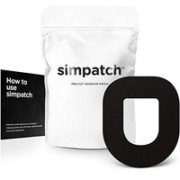 SIMPATCH Adhesive Patch for OmniPod - Pack of 25 - Multiple Colors Available (Black)