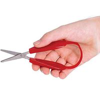 Loop Scissors Self-Opening Lightweight and Easy to Use with Long Cutting Blade, For Right-Handed, Helpful for Kids with Weak Finger Muscles