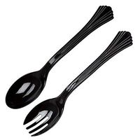 WNA 9 Count Serving Utensils, 10", Black