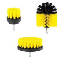 limmyun 3 Pcs Electric Drill Brush Spin Cleaning Brush Drill Attachment Power Scrubber Cleaning Kit for Cleaning Car Tires Carpet, Kitchen, Bathroom,Seats(2" 3.5" 4")