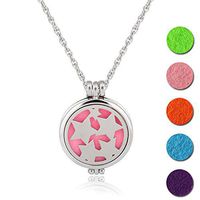 Essential Oil Diffuser Necklace Aromatherapy Fragrance Stars Pendant Aroma Felt Pads Surgical Solid Locket