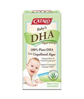 CATALO - Baby's Algae DHA Drops, Brain and Vision Development, Cognitive and Language Ability with Vegetarian DHA, Glass Dropper, 1 Fl.oz