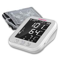 Blood Pressure Monitor Upper Arm Large Cuff - Fully Automatic Blood Pressure Machine with LED Backlight - BP Monitors Kit - 2 Users, 99 Memory