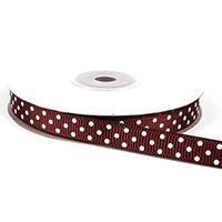 XYanXXX Fabric Ribbon,Christmas Dots Balloon Silk Satin Ribbon Rolls Bow for Gift Package Wrapping, Hair, Wedding,Festival Party Decoration Coffee
