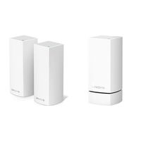 Linksys Velop Tri-band Whole Home WiFi Intelligent Mesh System 2-Pack,Speed,Works with Alexa & Whole Home Wi-Fi Mesh Wall Mount, Works with All Velop Models, white