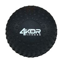 4KOR Fitness Massage Balls for Deep Tissue Muscle Recovery, Perfect for Myofascial Release and Trigger Point Therapy (5 inch Medium Firm Mobility Ball (Black, Foam))
