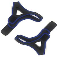 Anti Snore Device, Strap Adjustable Snoring Chin Breathable and Comfortable for Sleeping Men Women, Give You The Best Sleep, Black with Blue Edges(2 Bags)