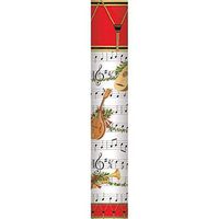 Caspari Christmas Concert Fireplace Match Box - 50 Fireplace Matches
