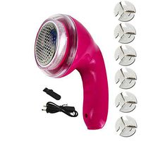 GY Fabric Shaver- Lint Remover Clothes Shaver Portable Rechargeable Bobbles Fabric Shaver for Fleece Clothes with 6 Blade /+-+/ (Color : Pink)