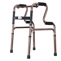 TYJ-USA Walker Walking Assisted Elderly Walker Disabled Lower Limb Training Four-Legged Walking Stick Walking Elderly Toddler Frame Handrail (Color : Silver, Size : 50cm)