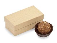 Set Of 24, Double Truffle Boxes Kraft 3.25 X 1.5 X 1.25"- 2 Pc Box Great For Wedding Favors