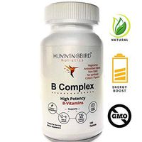 B Complex 100 Non GMO Vegetarian Capsules with Antioxidant Blend, PABA and Inositol for Support of Energy, Metabolism, Brain Health, Nerve & Cellular Health Inclusive of All 8 High Potency B Vitamins