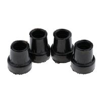 LoveinDIY 4pcs Replacement Rubber Tips End for Hiking Stick Walking Trekking Poles - Black
