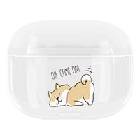 Case Compatible with Apple AirPods Pro [Slim][Shockproof] Transparent Silicone Shell Anti-Fall Crystal Clear Cover for AirPods Pro Charging Case (Dog, AirPods Pro)