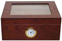 HUMIDOR HOLD 25 CIGARS - GLASS TOP