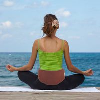 Relaxso Heat Back Therapy Lumbar Wrap, Natural Bamboo Cranberry