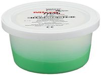 Sammons Preston Micro-Fresh Putty, Antibacterial, Antifungal, and Antimicrobial Therapy Putty for Hands and Feet Exercises, Color Coded Non-Toxic Clay, Medium, Green, 2 Ounces