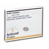 Acticoat 7, W/Nanocrystalline Silver 7 Day Antimicrobial Dressing 4X For Burns, 1 ea