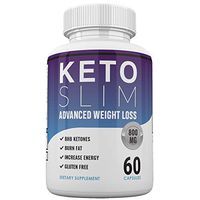 Keto Slim Advanced Weight Loss - Burn Fat Fast for Energy Hack - Beta BHB - Gluten Free - 30 Day Supply - 60 Capsules