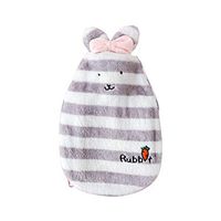 Kanngest Premium Classic Rubber Hot Water Bottle with Cute Rabbit Soft Fleece Cover Great for Pain Relief, Hot and Cold Therapy