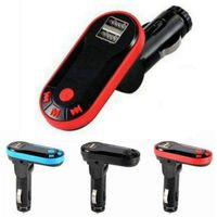 Bluetooth FM Transmitter for Car USB Car Phone Charger Adjustable Angle Make Calls Hands Free Stream Music for Android iOS iPhone Samsung Cell Phone AUTO ON/Off Plus Noise Cancelling Mic 62452 (Red)