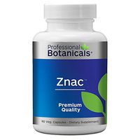 Professional Botanicals ZNAC - Highly Absorbable Zinc Supplement to Support Immune Function, Healthy Metabolism and Prostate Health - 90 Vegetarian Capsules