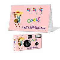 I'm The Big Sister Camera and Photo Album Set in Pink, Customize with Hair and Complexion Colors. Personalize with Child's Name. Big Sister Gift from CustomCameraCollection PK510