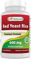 Best Naturals, Red Yeast Rice, 600 mg capsules, 120 Capsules, 2 capsules per serving/1200mg per serving