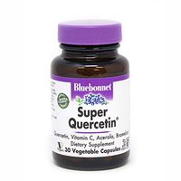 Bluebonnet Nutrition Super Quercetin Vegetable Capsules, Vitamin C Formula, Best for Seasonal & Immune Support, Non GMO, Gluten Free, Soy Free, Milk Free, Kosher, 30 Vegetable Capsules