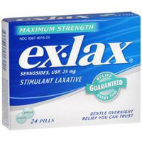 EX-LAX PILLS MAXIMUM STR 24EA NOVARTIS CONSUMER HEALTH