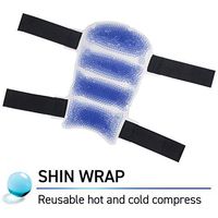 TheraPearl Color Changing Shin Wraps, Reusable Hot Cold Therapy with Gel Beads, Two Packs for Shin Splints, Best Ice Pack for Runners, Flexible Hot and Cold Compress for Pain Relief & Swelling