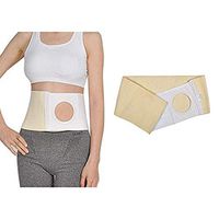 Helium Gas colostomy Tape - Stoma sac, for Abdominal Braces Adhesion ostomy Support Hernia Band colonic Pouch 8cm Stoma Opening (1PCS,L)