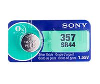 Sony 357 (SR44) 1.55V Silver Oxide 0% Hg Mercury Free Watch Battery (9 Batteries)