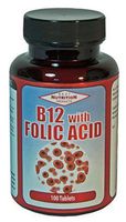 B-12 w/folic Acid (1000/100mcg/100 Capsules)