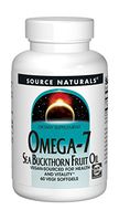 Source Naturals Omega-7 Sea Buckthorn Fruit Oil - Non-GMO, Vegan-Sourced - 60 Softgels