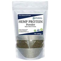 100% Pure Hemp Protein - Canadian farmed - All Natural - High Protein - High Fiber (1 Pound)