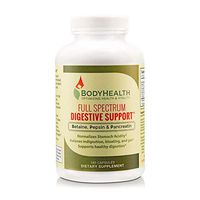 Bodyhealth Full Spectrum Digestive Support (180 Caps), Betaine, Pepsin & Pancreatin BPP B P P, Digestive Enzymes, Probiotics, Relief for Stomach Bloating, Heartburn, Gas, Constipation & Indigestion