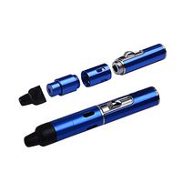 Tobacco Pipe Built in Butane Gas Refillable Lighter, Detachable All in One Pipe for Herbs