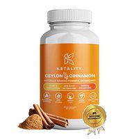Ketality Ceylon Cinnamon Healthy Blood Sugar Support, lowering Blood Pressure, Joint Support, Anti-inflammatory and Antioxidant, True Ceylon Cinnamon | 60 Capsule Supplements | 30-Day Supply