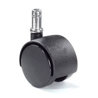 Algood Dual Disc Series Chair Caster with Non-Locking Nylon Wheel, 3T4-437SX1, 7/16" W x 7/8" H Stem