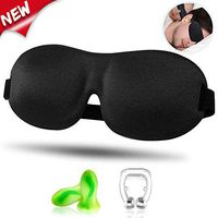 TIMEWHEEL Sleep Mask，Silicone Magnetic Anti Snore Clip, Quiet Contour Ear Plugs/Earplugs Luxury Pattern Set,Professional Sleeping for Men Women 3 Packs