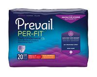 Prevail Absorbent Underwear Pull On Medium Disposable Moderate Absorb. (20/BG)