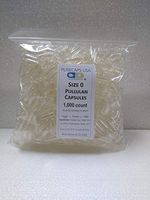 PurecapsUSA - 1,000 Size 0 Fillable Clear Empty Vegetarian Pullulan Capsules