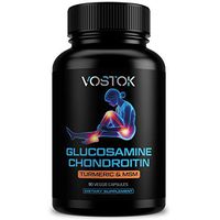 Glucosamine Chondroitin with Turmeric MSM Boswellia - Natural Joint Pain Relief Supplements for Men and Women - Anti-Inflammatory, Cartilage Building, Non-GMO and Gluten Free - 90 Capsules