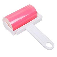 Cideros Reusable Sticky Picker Set Cleaner Lint Roller Clothes Pet Hair Fluff Remover and Dust Brush,Washable (Pink)